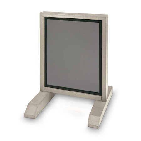 United Visual Products Sliding Door Indoor Enclosed Corkboard, 6 UV9026ACS-SATIN-APRICOT
